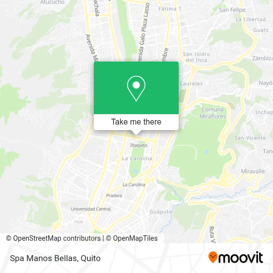Spa Manos Bellas map