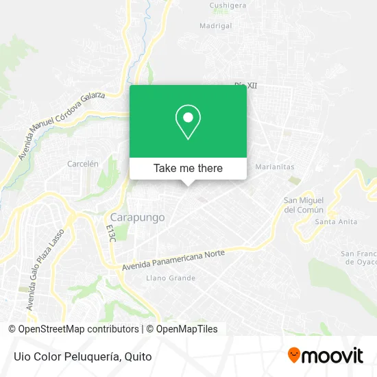 Uio Color Peluquería map