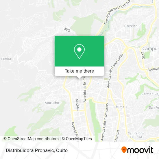 Distribuidora Pronavic map