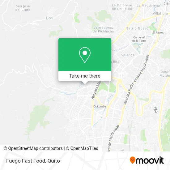 Fuego Fast Food map
