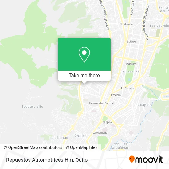 Repuestos Automotrices Hm map