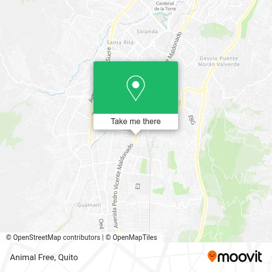 Animal Free map