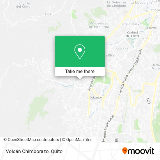 Volcán Chimborazo map