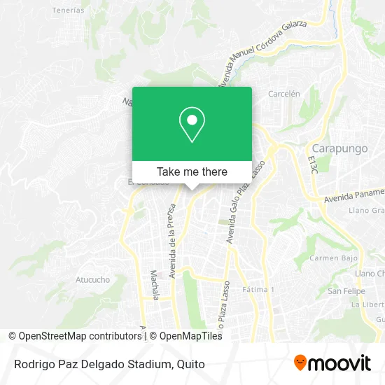 Rodrigo Paz Delgado Stadium map