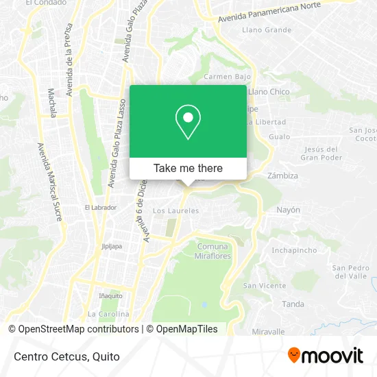 Centro Cetcus map