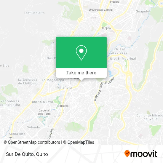 Sur De Quito map