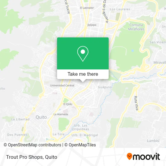 Trout Pro Shops map