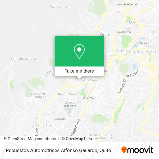 Repuestos Automotrices Alfonso Gallardo map