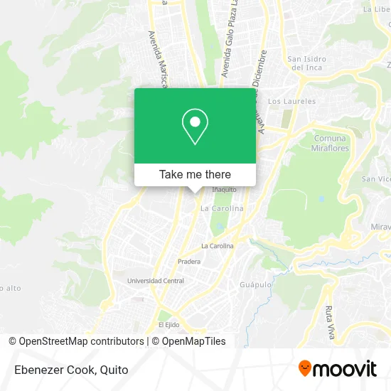 Ebenezer Cook map