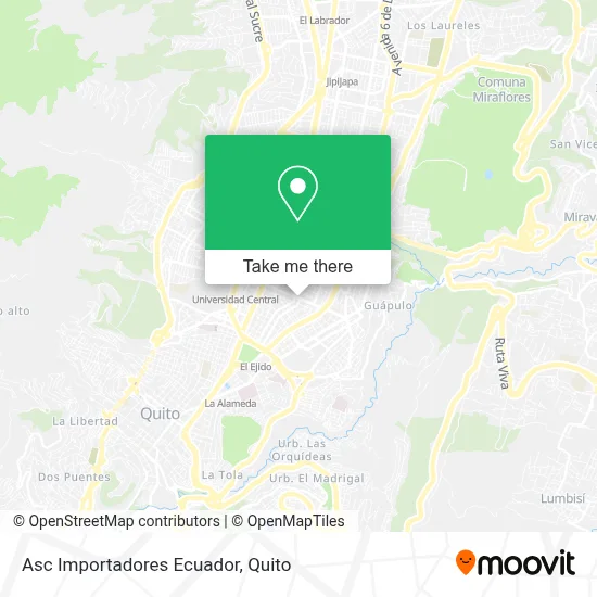 Asc Importadores Ecuador map