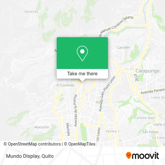 Mundo Display map