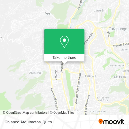 Gblanco Arquitectos map
