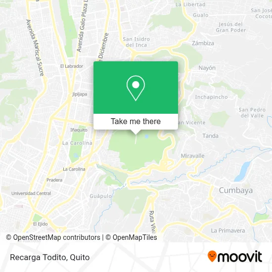 Recarga Todito map