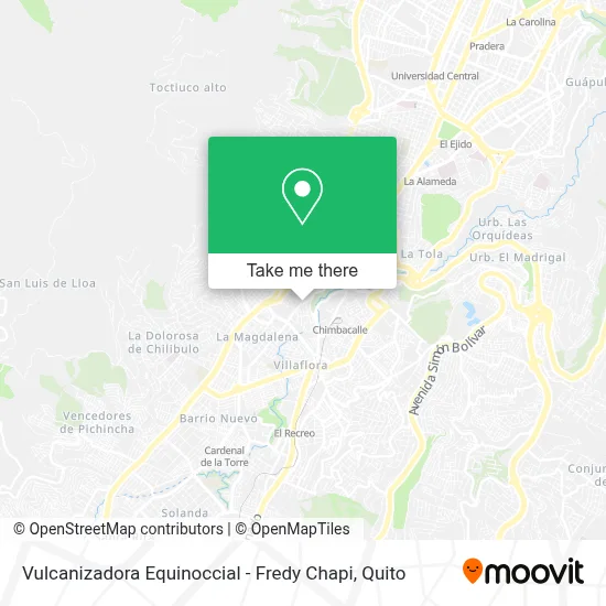 Vulcanizadora Equinoccial - Fredy Chapi map