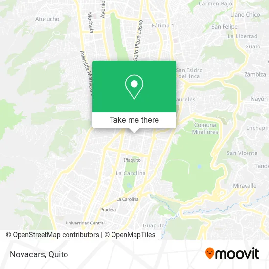 Novacars map