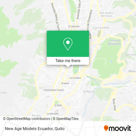 New Age Models Ecuador map