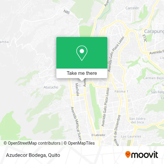 Azudecor Bodega map