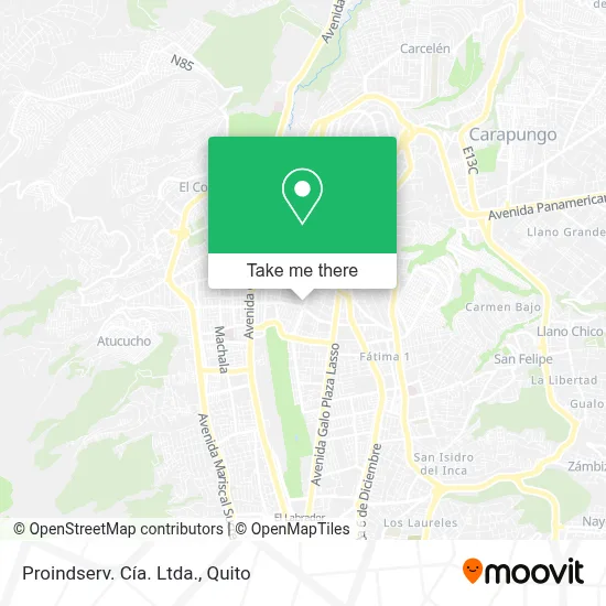 Proindserv. Cía. Ltda. map