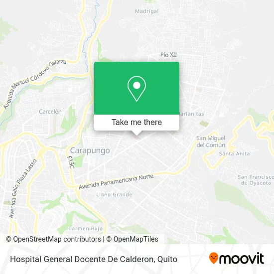 Hospital General Docente De Calderon map