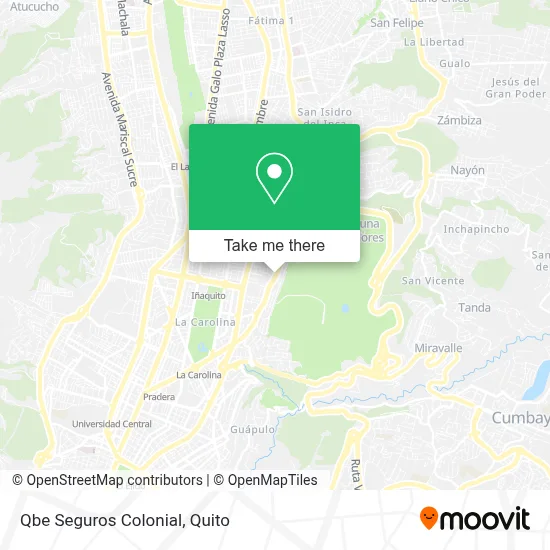 Qbe Seguros Colonial map