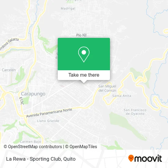 La Rewa - Sporting Club map