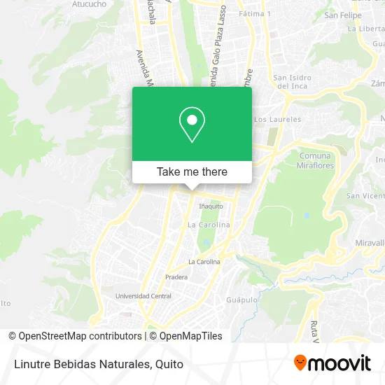 Linutre Bebidas Naturales map