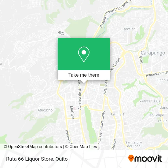 Ruta 66 Liquor Store map