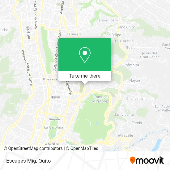 Escapes Mig map