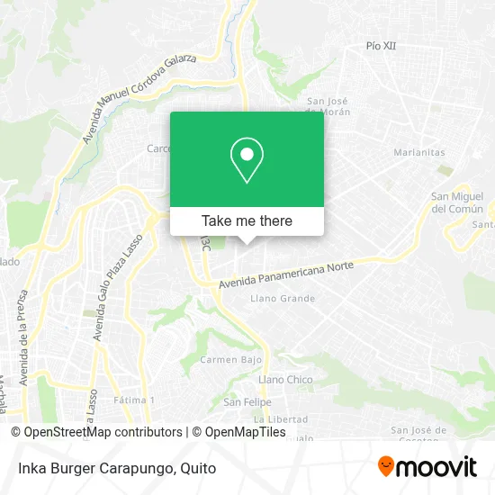 Inka Burger Carapungo map