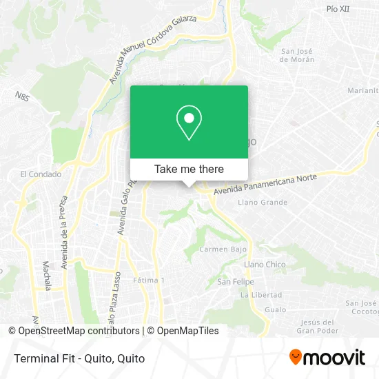Terminal Fit - Quito map