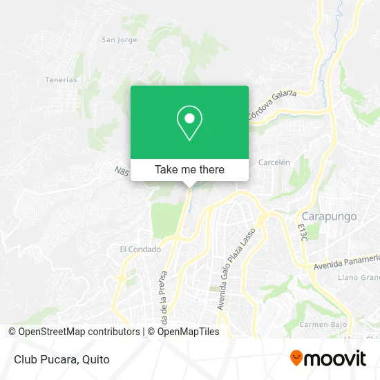 Club Pucara map