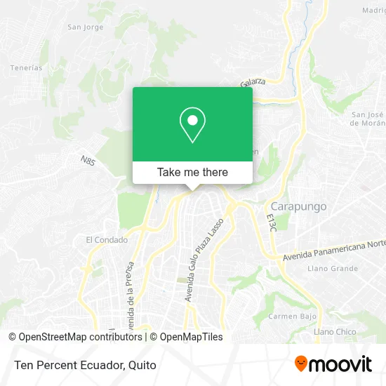 Ten Percent Ecuador map