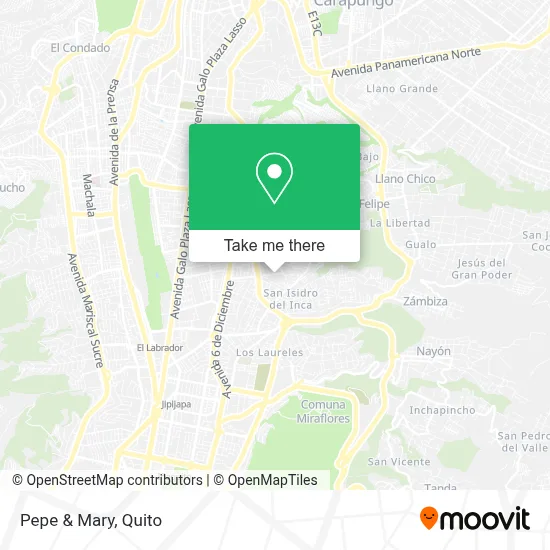 Pepe & Mary map