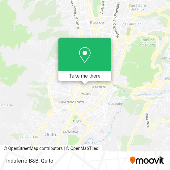 Induferro B&B map