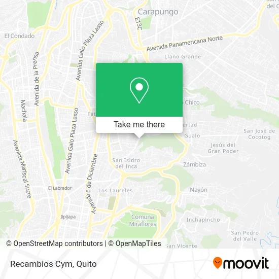 Recambios Cym map