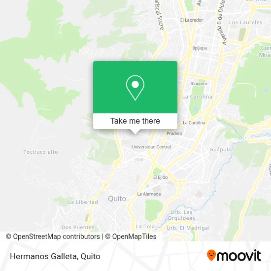 Hermanos Galleta map