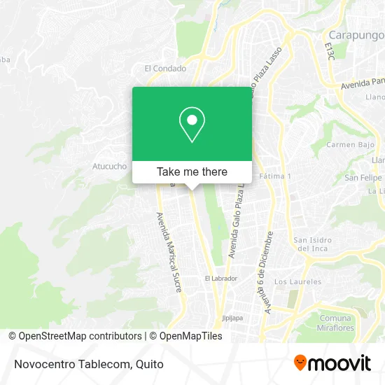 Novocentro Tablecom map