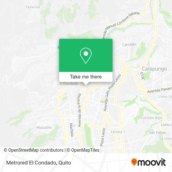 Metrored El Condado map
