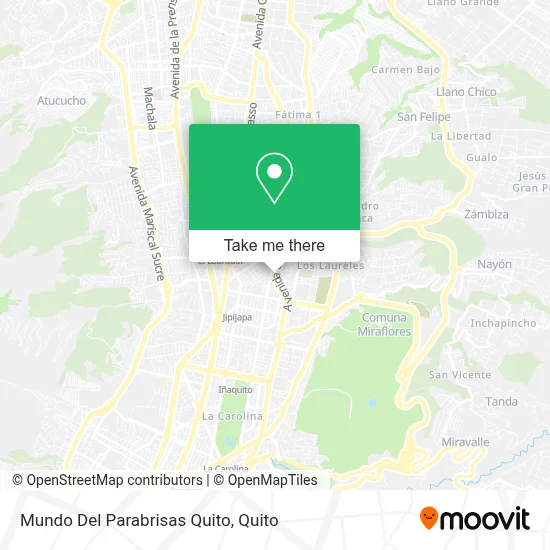 Mundo Del Parabrisas Quito map