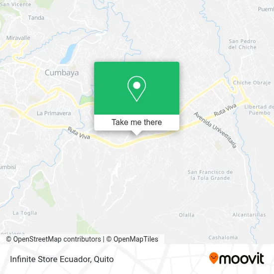 Infinite Store Ecuador map