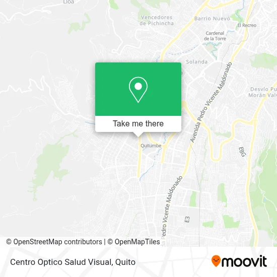 Centro Optico Salud Visual map