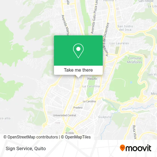 Sign Service map