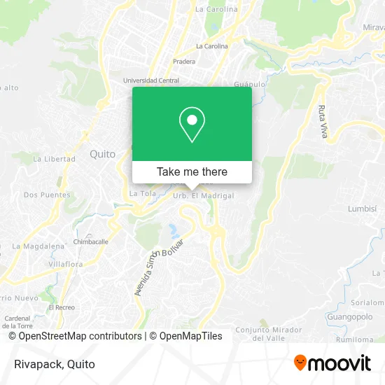 Rivapack map