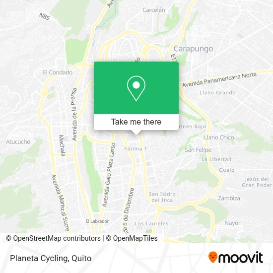 Planeta Cycling map