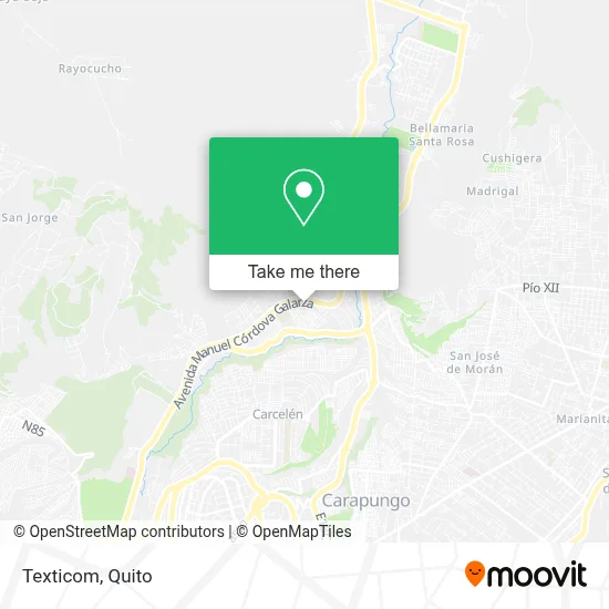 Texticom map