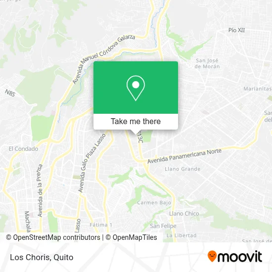 Los Choris map