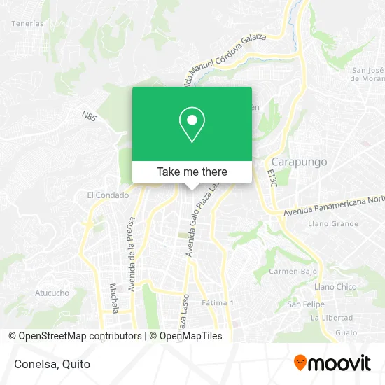 Conelsa map