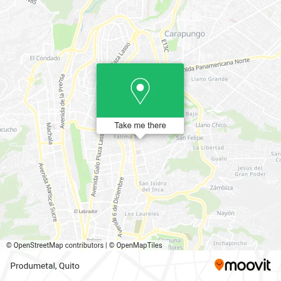 Produmetal map