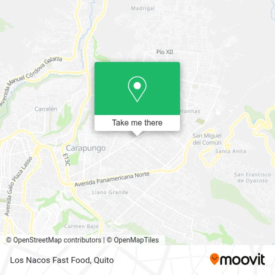 Los Nacos Fast Food map
