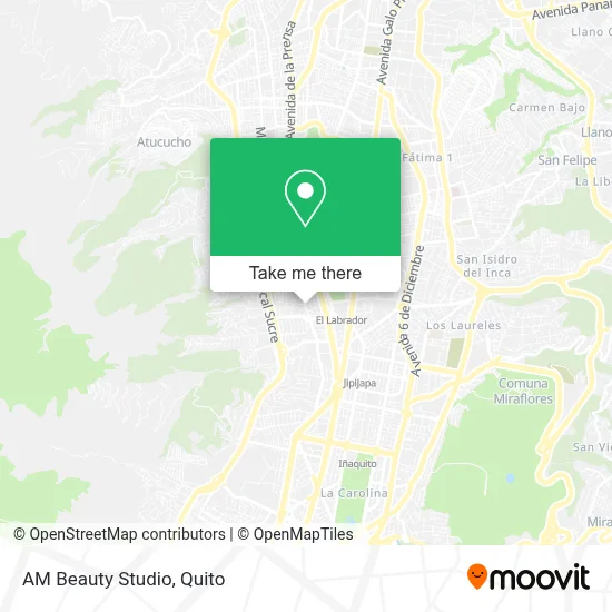 AM Beauty Studio map